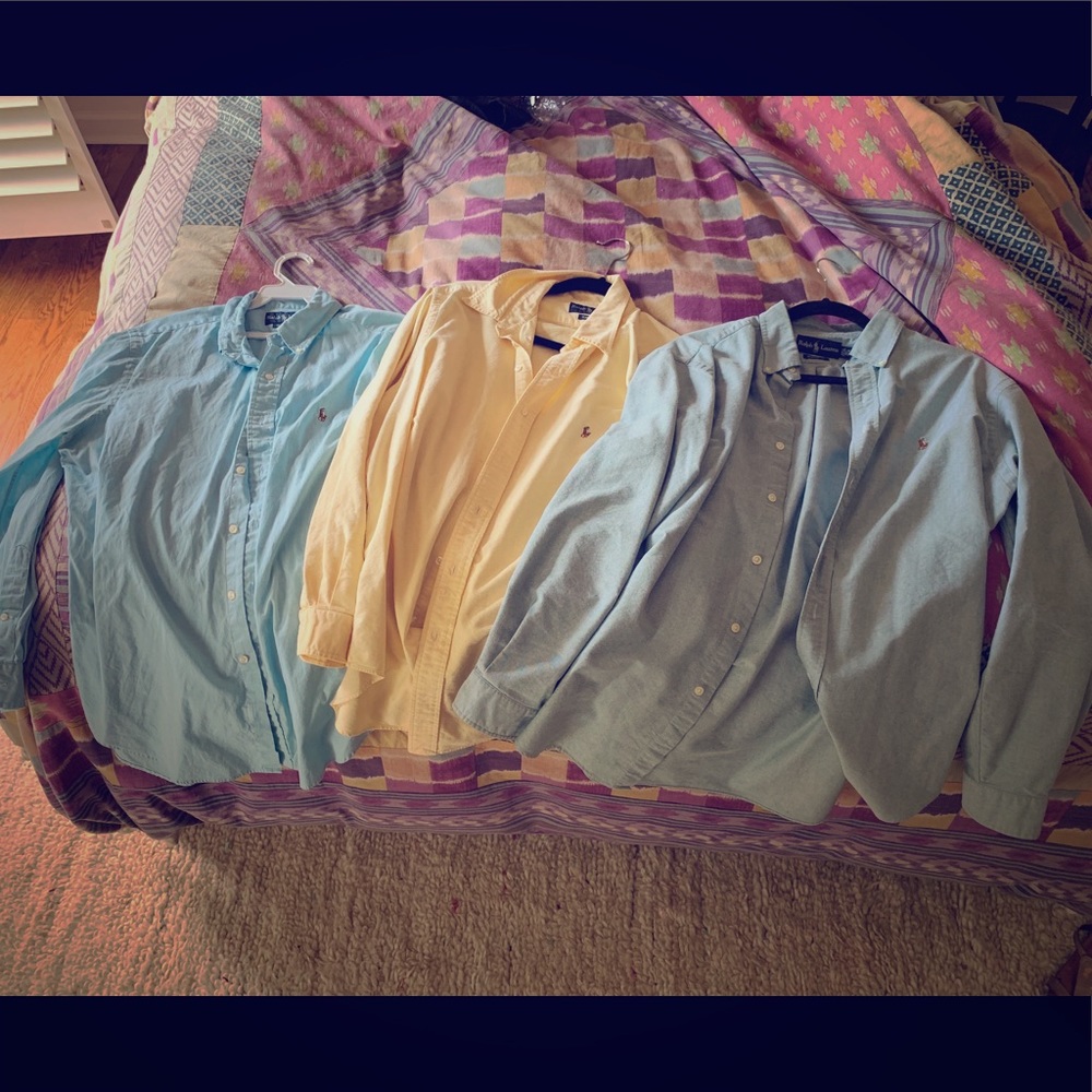 3 Ralph Lauren Classic Fit button downs